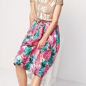 J. Crew Pineapple Skirt